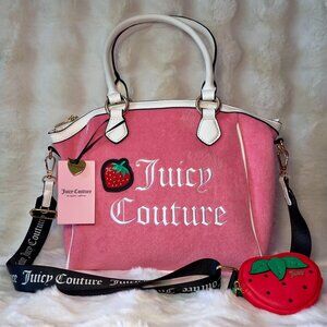 NEW‎ Juicy Couture Sweet N Juicy Strawberry Tote Bag - Pink Lemonade